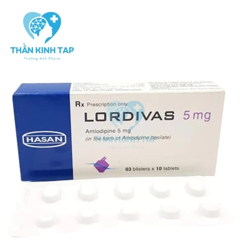 Lordivas 5mg - Điều trị tăng huyết áp, đau thắt ngực